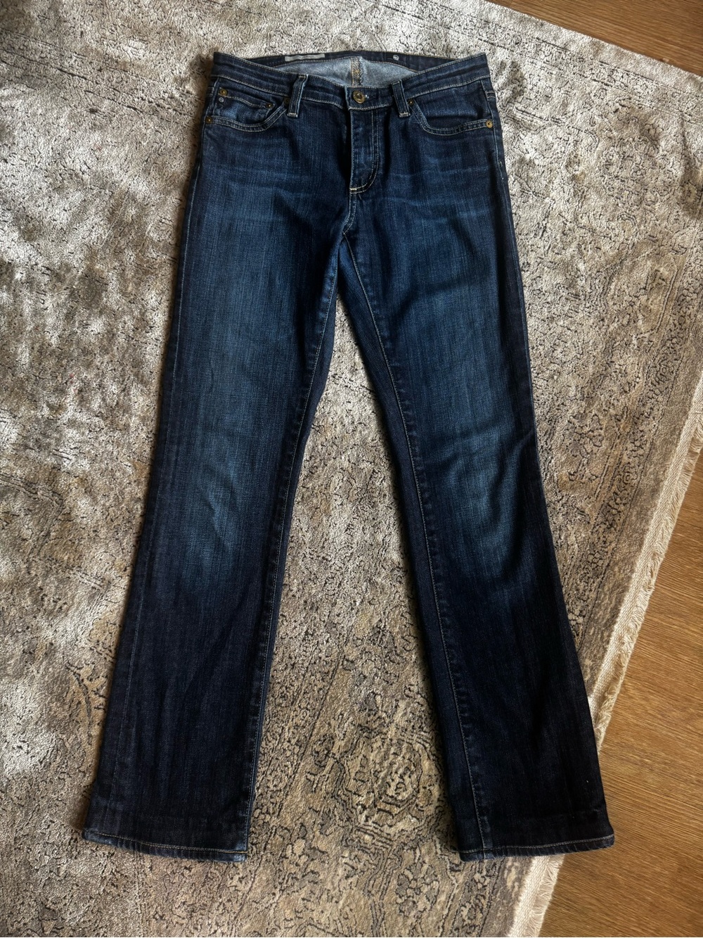Ag Adriano Goldschmied Women’s Boot Cut Jeans — Dark Blue Wash
